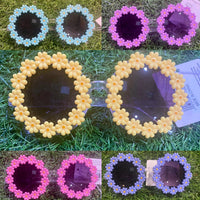 Girls Floral Flower Frame Sunglasses