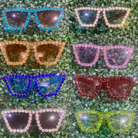 Rhinestone Glam Cat-Eye Statement Sunglasses