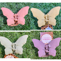 Matte Butterfly Hair Claw Clip
