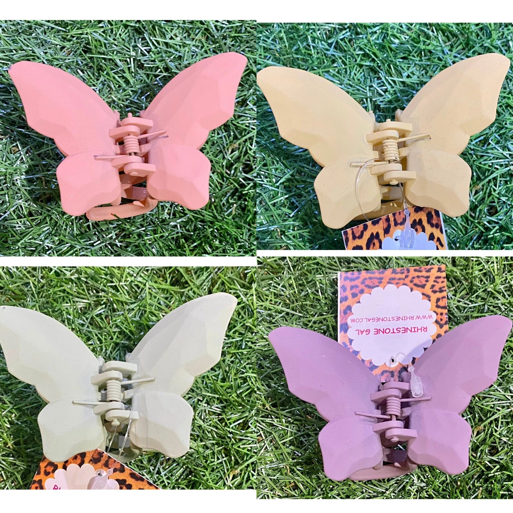 Matte Butterfly Hair Claw Clip