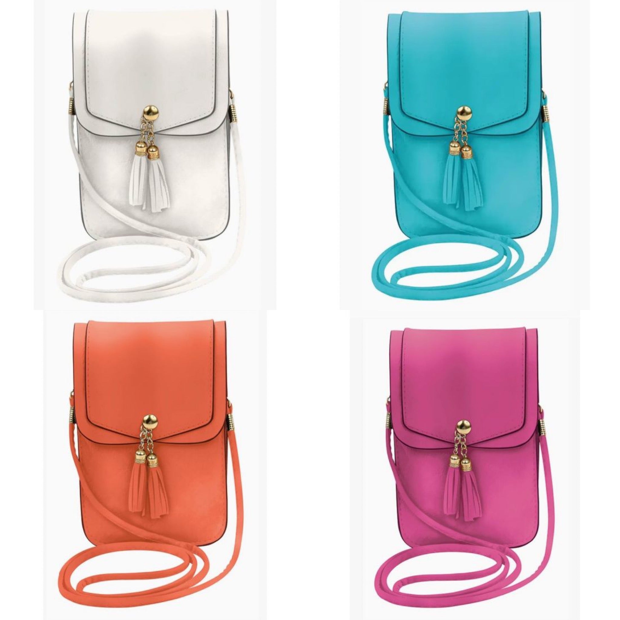 Touch Screen Tassel Crossbody Phone Bag