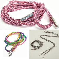 Sparkle Rhinestone Shoelaces – Pink, Multi & Leopard
