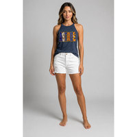 Astros Double Stacked Letter Tank Top