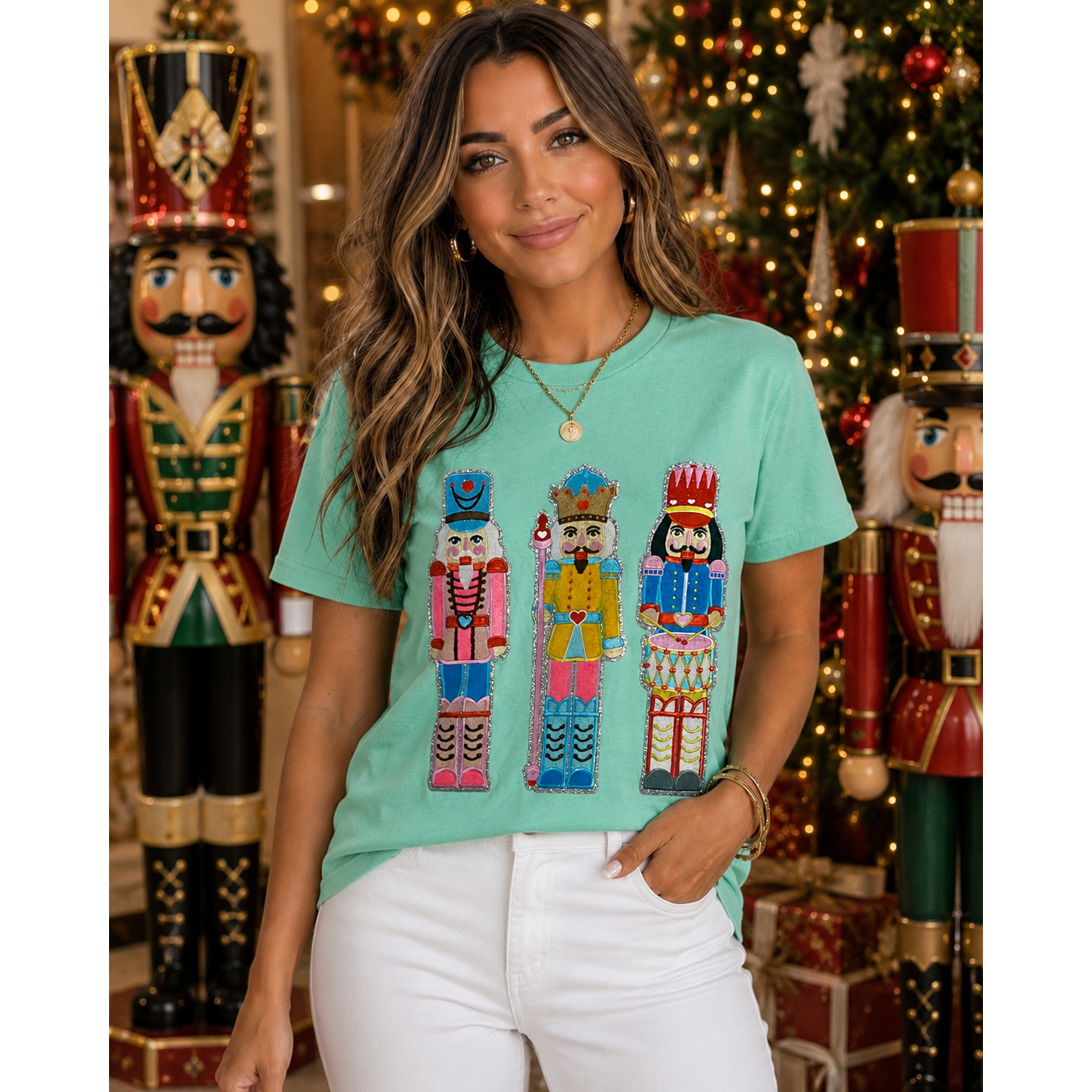 Island Reef Nutcracker Chenille Patch Tee – Comfort Colors