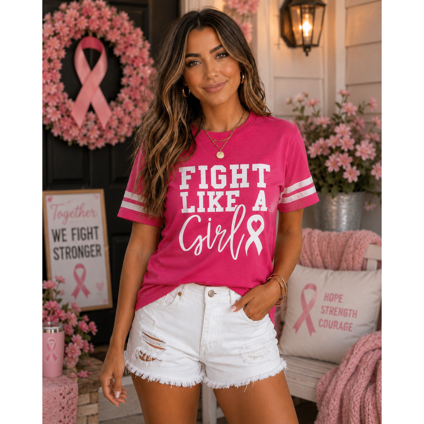 Fight Like a Girl Cancer Tee