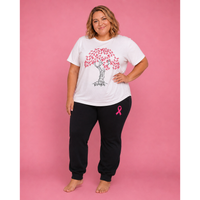 Pink Ribbon Tree Jogger Set