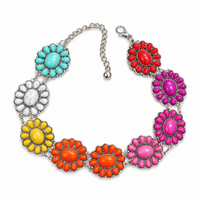 Girls Multi-Color Western Concho Belt