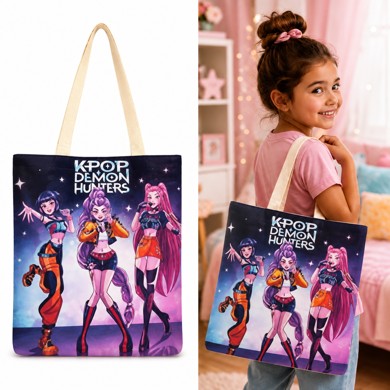 K-pop Demon Hunters Graphic Tote Bag