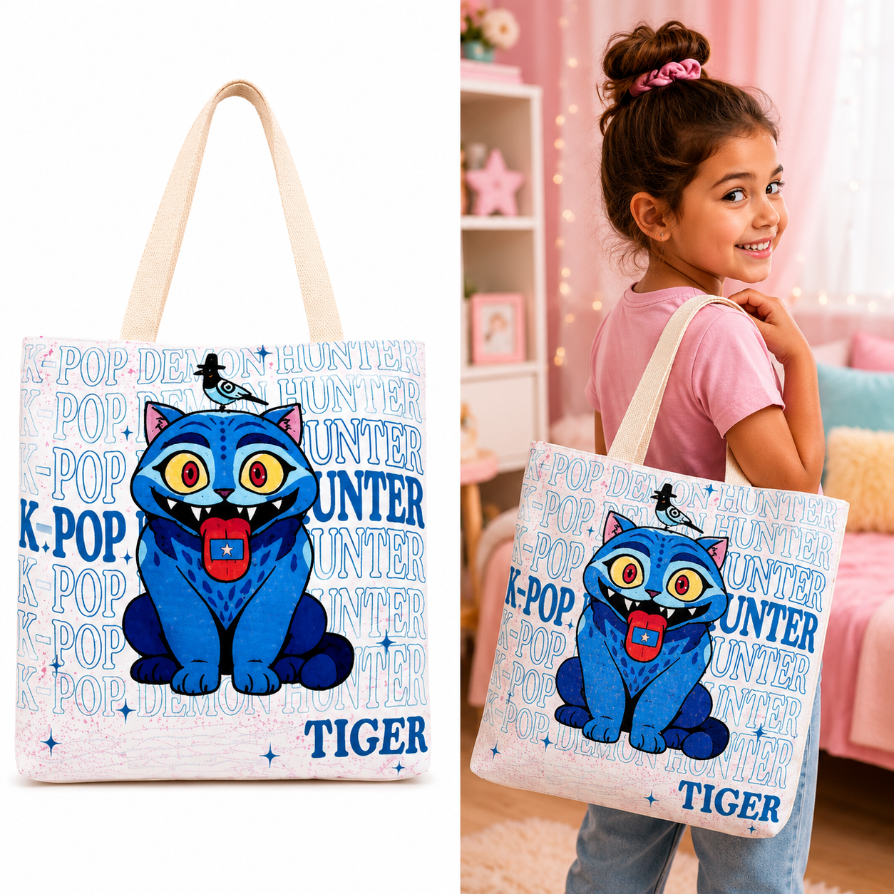 K-pop Demon Hunters Graphic Tote Bag