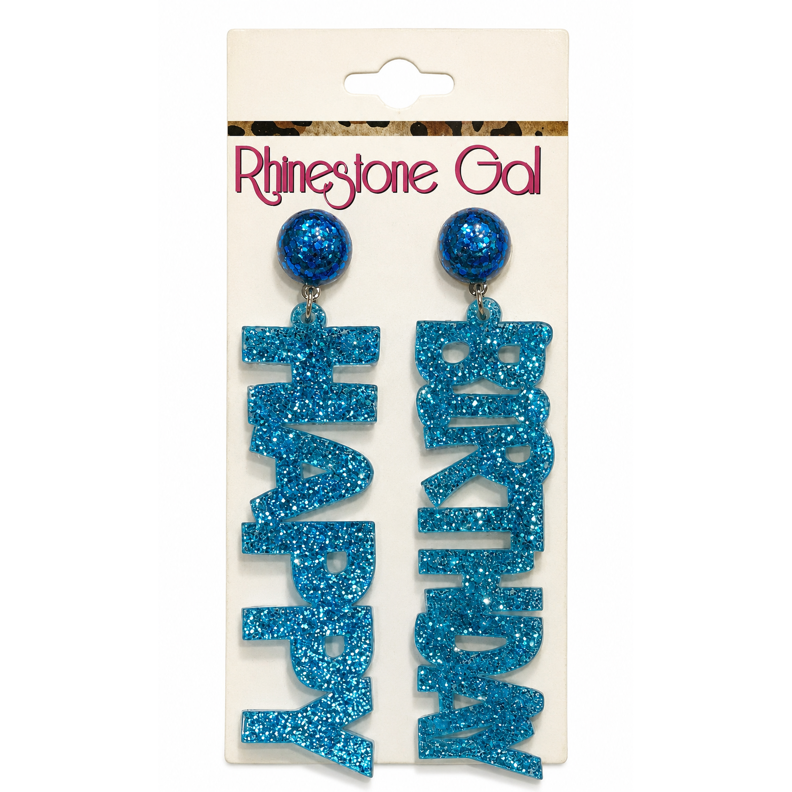 Birthday Glam Glitter Earrings