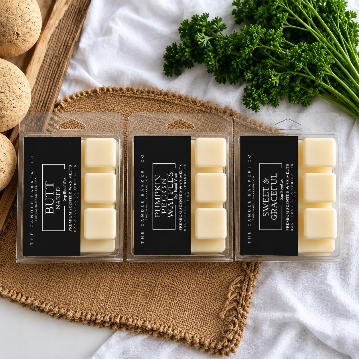 The Candle Bakkeri Wax Melts 6 oz Package of 6