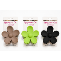 Matte Flower Hair Claw Clips – Assorted Colors