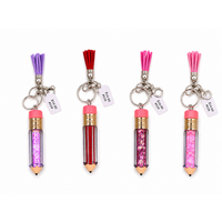 Floating Glitter Pencil Keychain