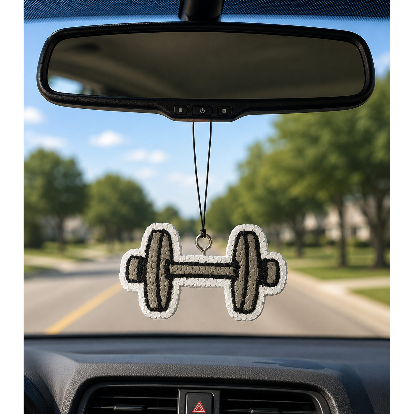 Barbell Freshie – Gym Car Freshie