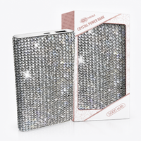 Rhinestone Crystal Power Bank – 10,000 mAh Dual USB Charger