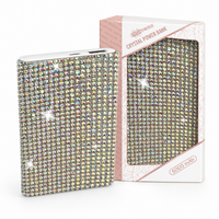 Rhinestone Crystal Power Bank – 10,000 mAh Dual USB Charger