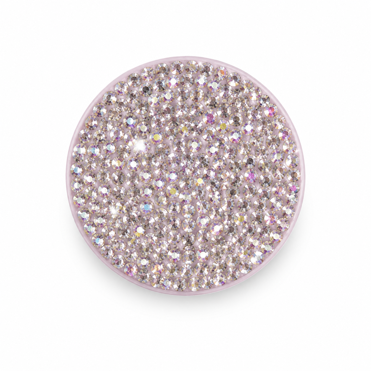 Rhinestone Pop Socket Grip – Clear or Pink Swarovski Crystal