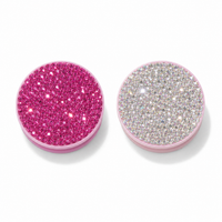 Rhinestone Pop Socket Grip – Clear or Pink Swarovski Crystal