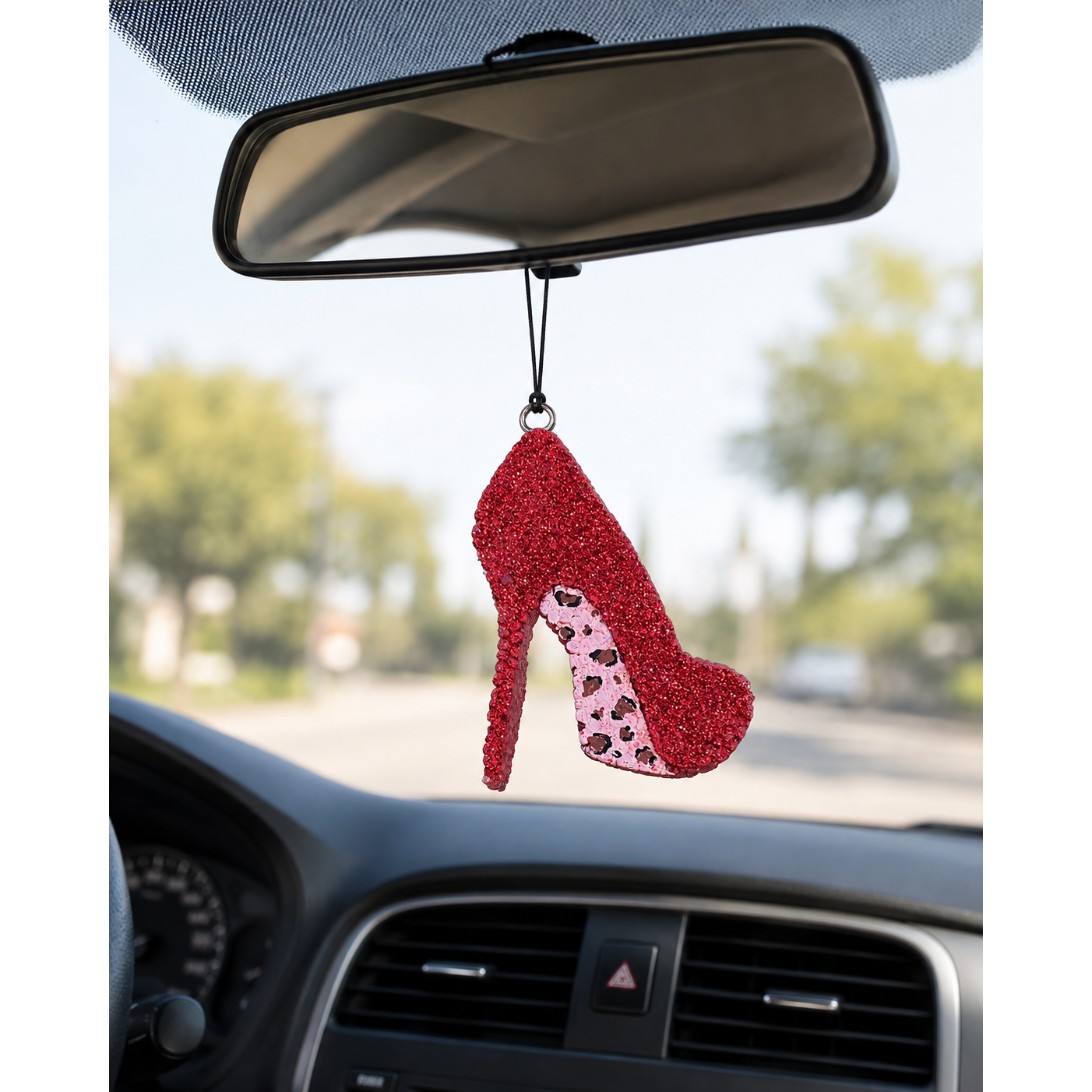 Red Glitter High Heel Freshie