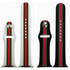 Striped Silicone Apple Watch Band