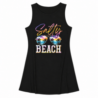 Salty Beach Graphic Tank Dress