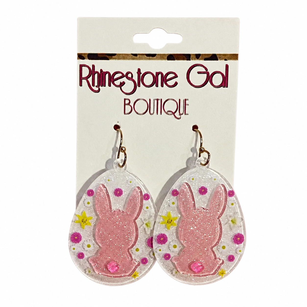 Easter Bunny Egg Acrylic Earrings