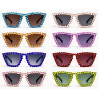 Rhinestone Glam Cat-Eye Statement Sunglasses
