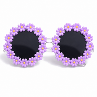 Girls Floral Flower Frame Sunglasses
