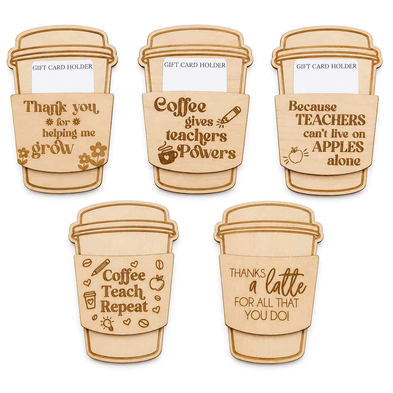 Teacher Coffee Gift Card Holder