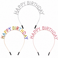 Happy Birthday Rhinestone Headband