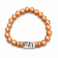 Matte Gold Affirmation Bracelet