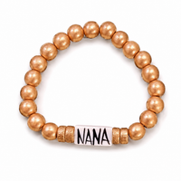 Matte Gold Affirmation Bracelet
