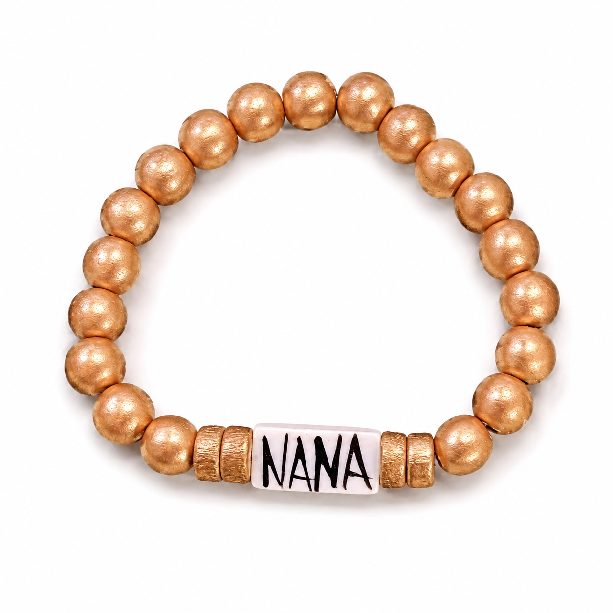 Matte Gold Affirmation Bracelet
