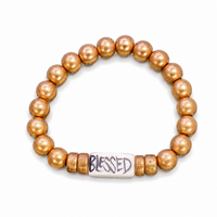 Matte Gold Affirmation Bracelet