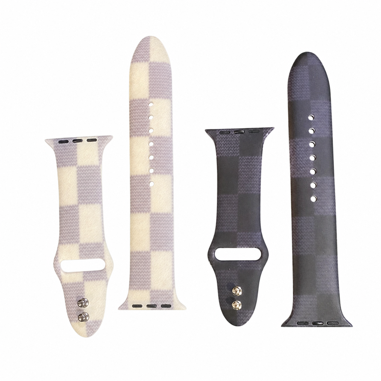 Designer Inspired Checkered Apple Watch Band