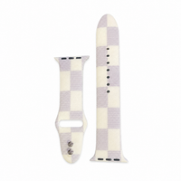 Designer Inspired Checkered Apple Watch Band