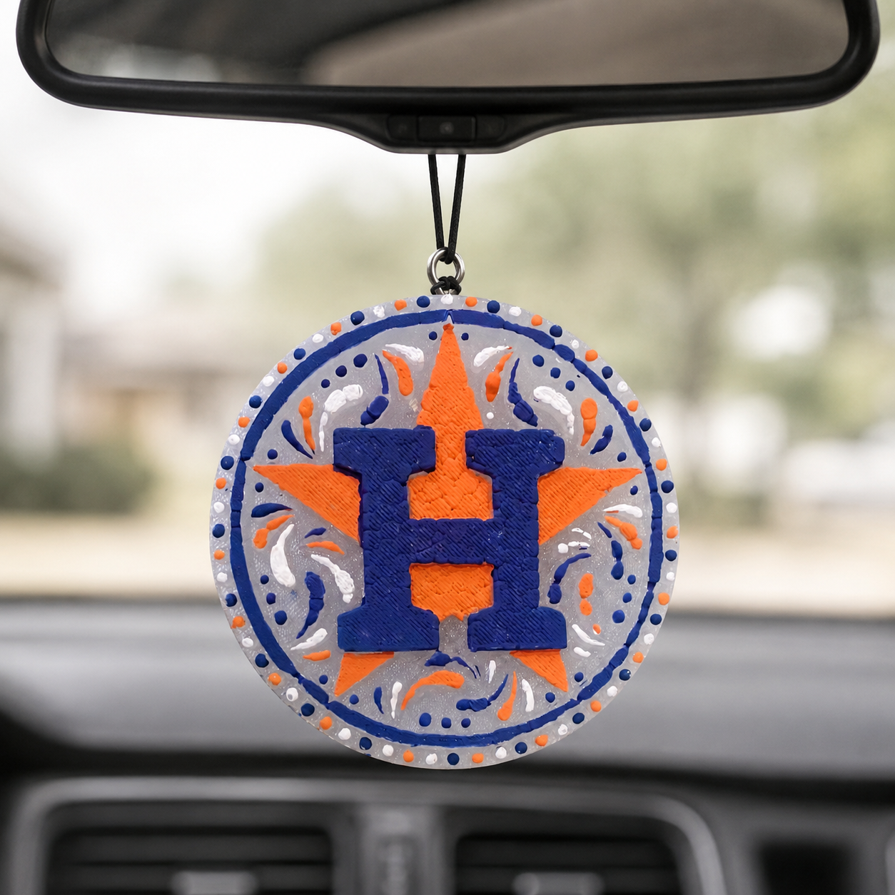 Houston Astros Round Car Freshie