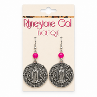 Fiesta Our Lady of Guadalupe Earrings