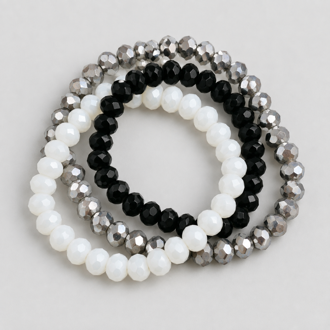 Spurs 3 Piece Stretch Bracelet Set