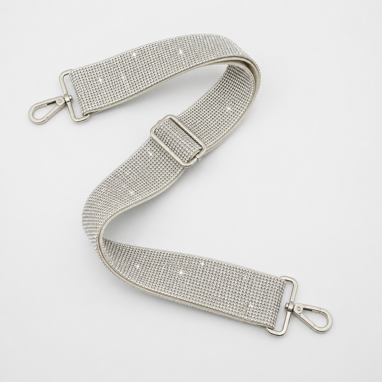 Clear Rhinestone Adjustable Crossbody Bag Strap