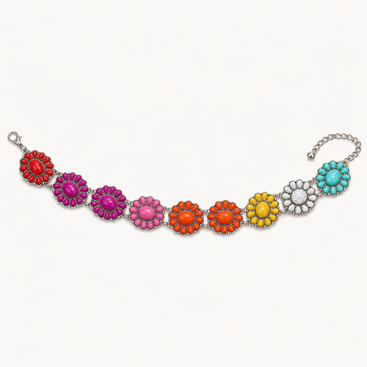Girls Multi-Color Western Concho Belt