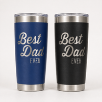 Best Dad Ever Engraved 20 oz Tumbler