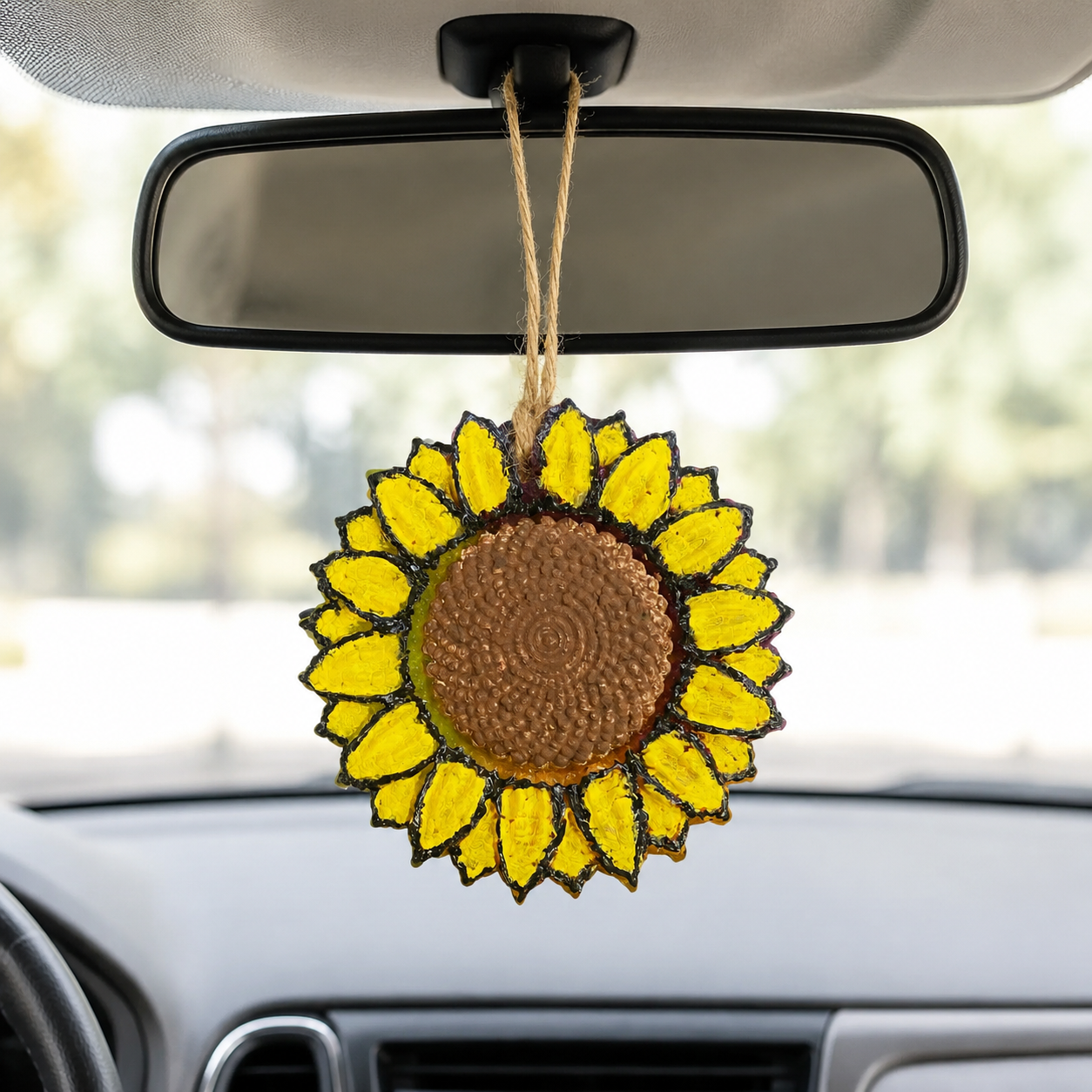 Triple Scented Extra Large Sunflower Car Air Freshener