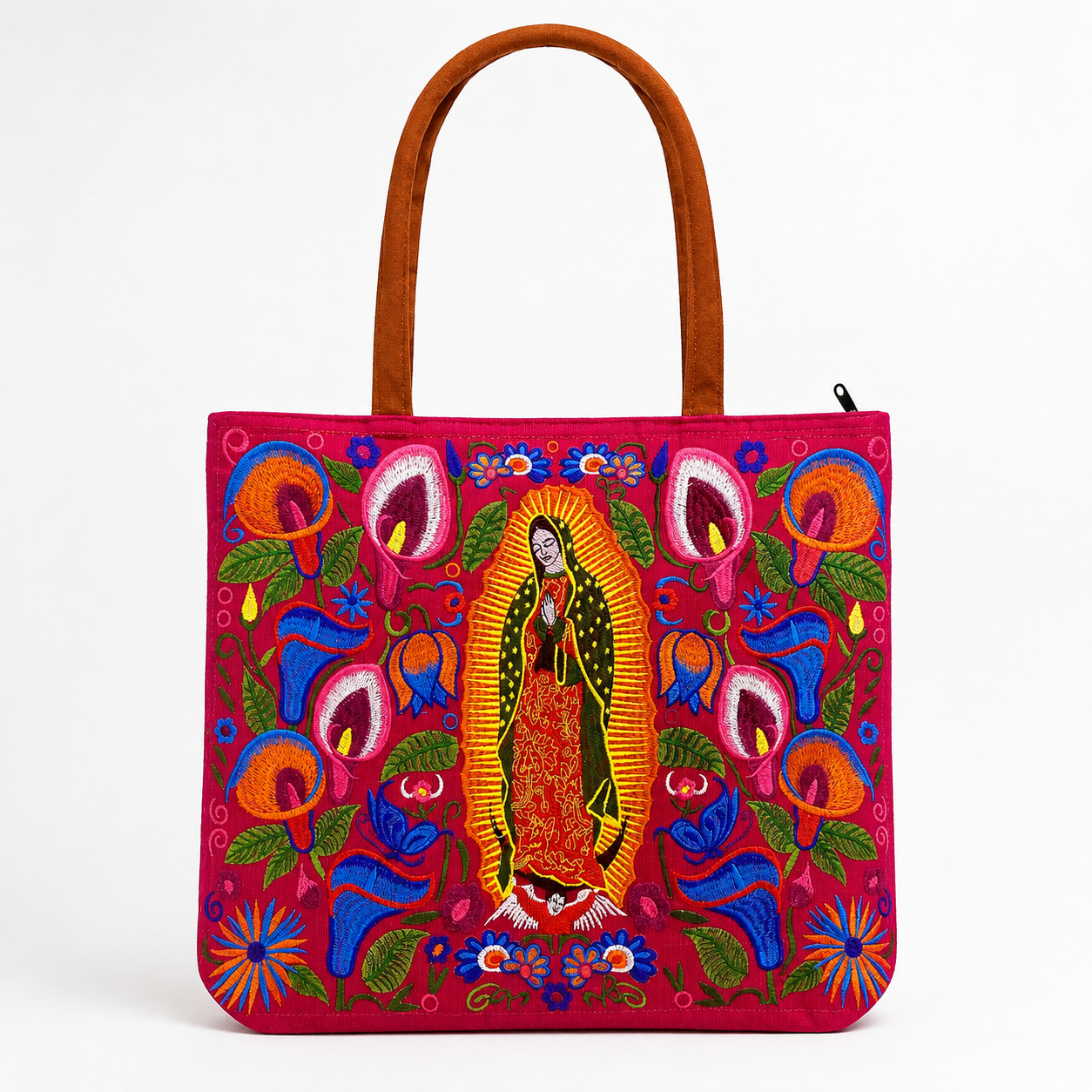 Our Lady of Guadalupe Embroidered Tote Bag