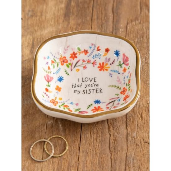 I Love That You’re My Sister Trinket Dish
