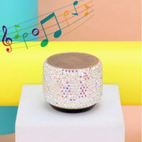 Mini Portable Bling Studded Wireless Speaker