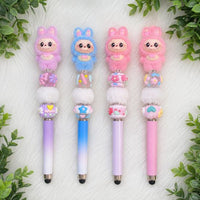 Labubu 2-in-1 Stylus & Ballpoint Pen – Cute Plush Writing Accessory