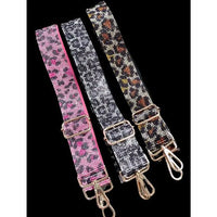 Leopard Rhinestone Crossbody Guitar Strap - Rhinestone Gal