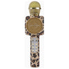 Jessica Simpson Brown Leopard Bling Karaoke Microphone