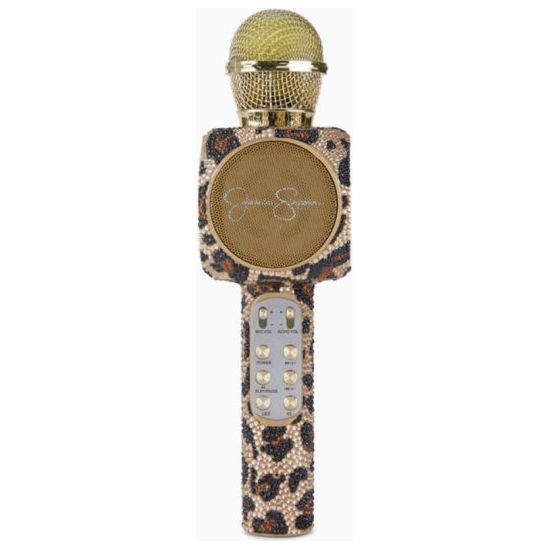 Jessica Simpson Brown Leopard Bling Karaoke Microphone